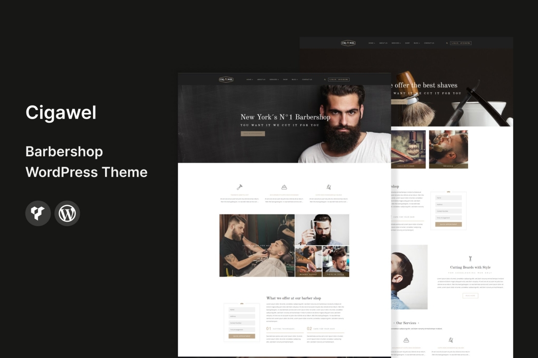 Cigawel - Barbershop WordPress Theme 2.2