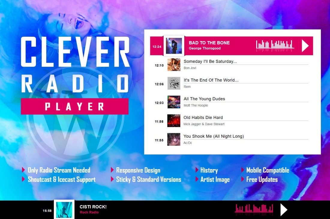 CLEVER - HTML5 Radio Player With History Plugin 2.6.1