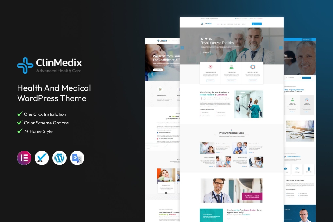 Clinmedix - Health And Medical WordPress Theme 2.7
