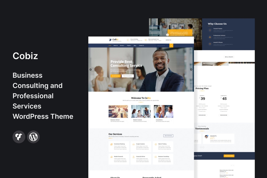Cobiz -Business Consulting WordPress Theme 2.1