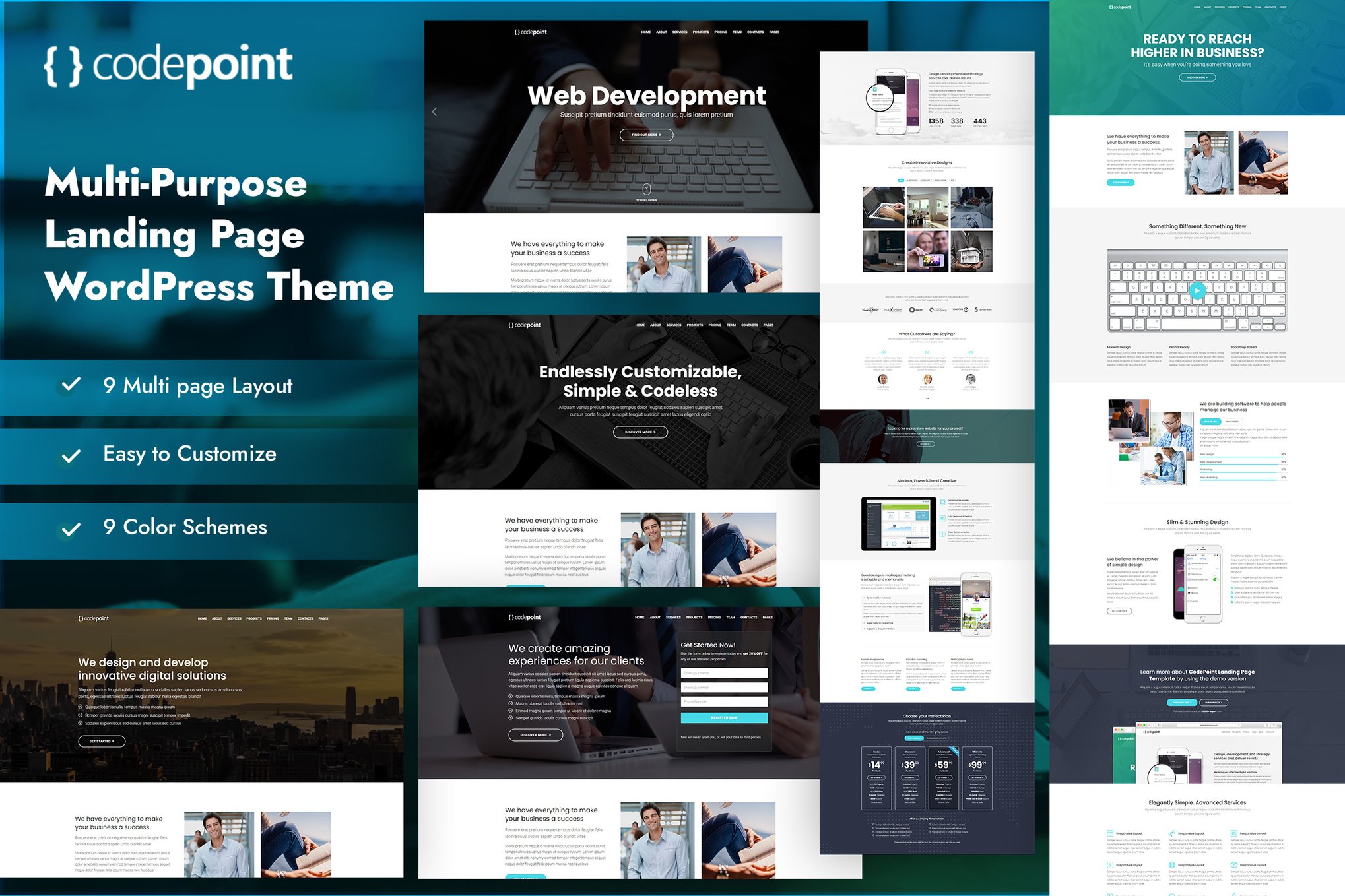 CodePoint – Landing Page WordPress Theme 1.2.2