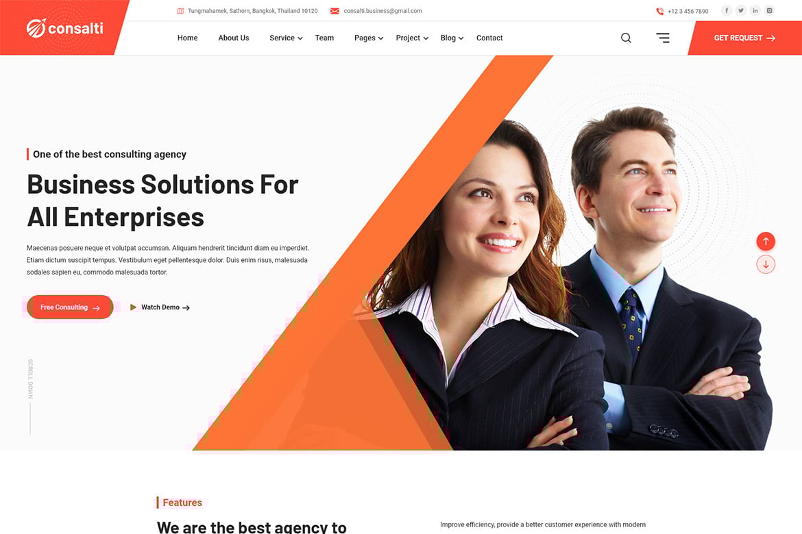 Consalti – Consultancy & Business WordPress Theme 1.0.3