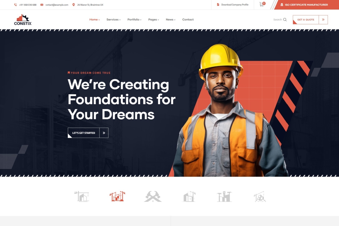 Constix - Construction Industrial WordPress Theme 1.0.5