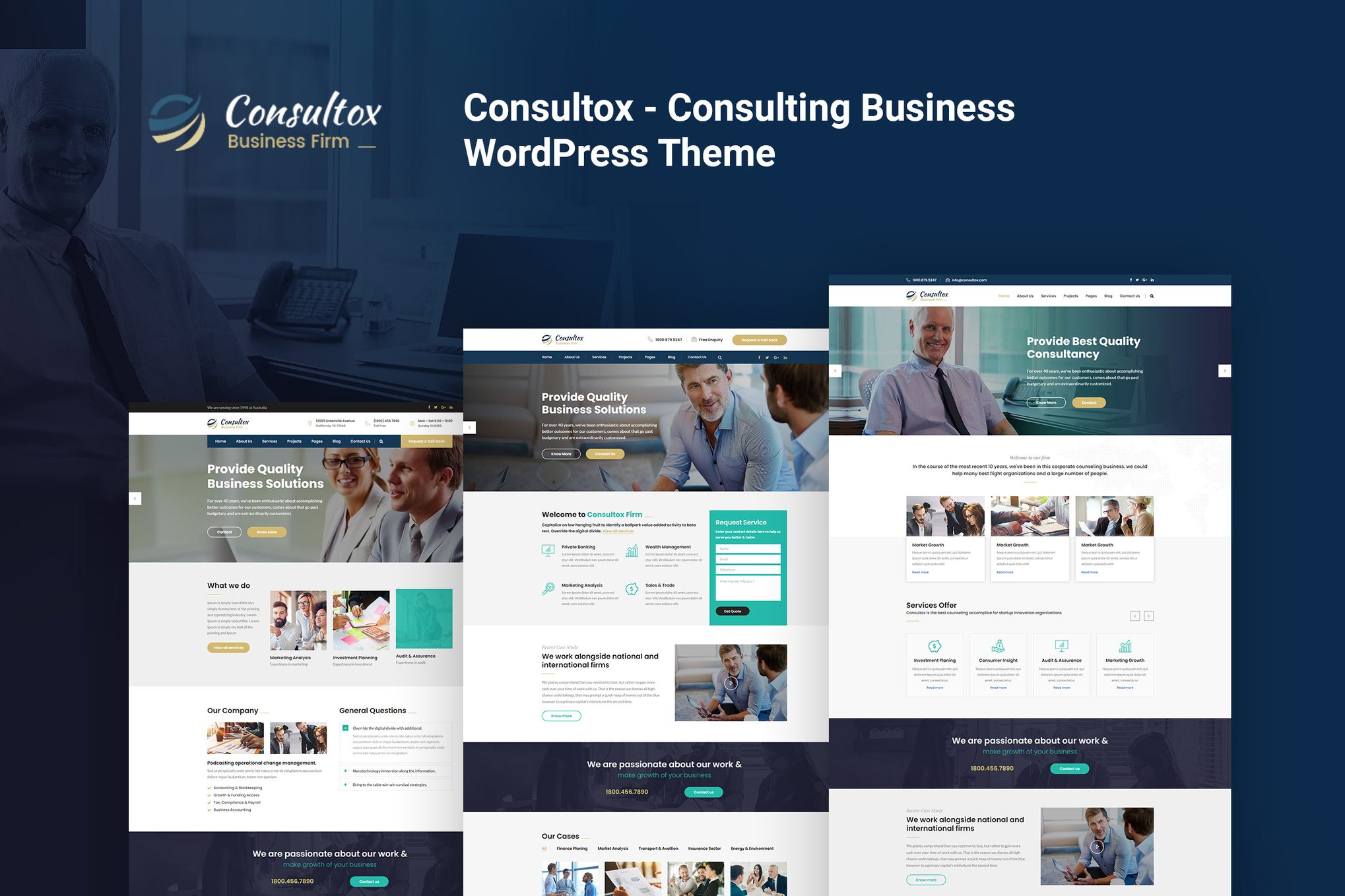 Consultox – Consulting Business WordPress Theme 2.5