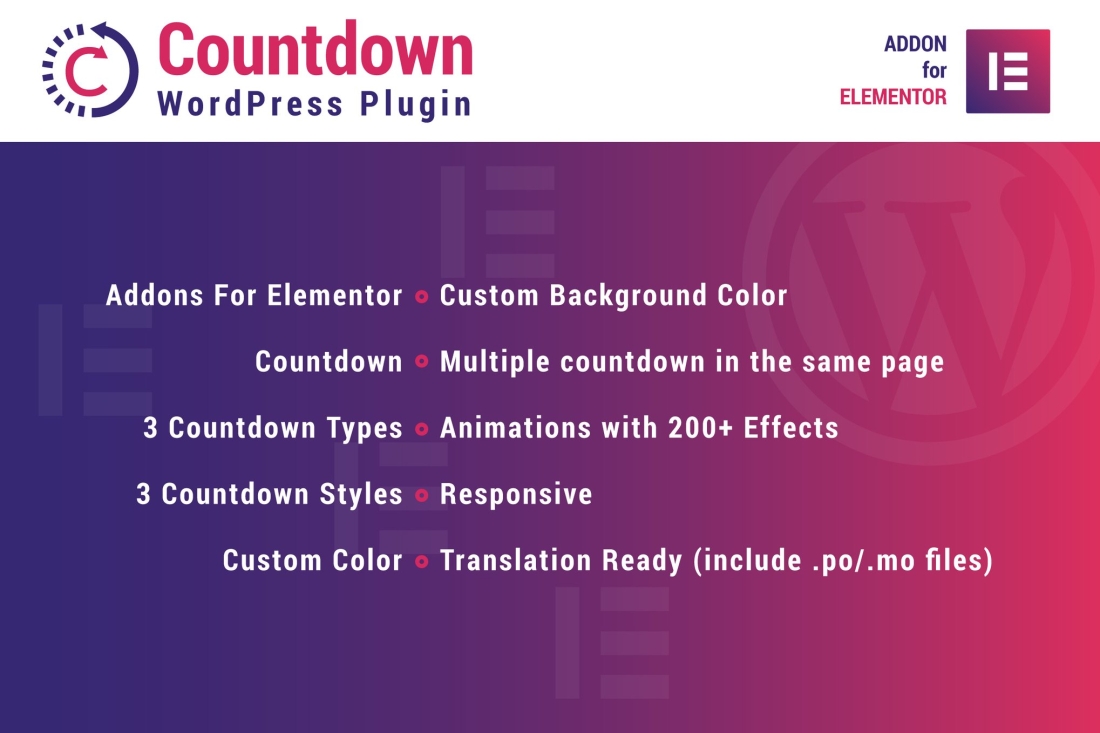 Countdown for Elementor WordPress Plugin 1.0