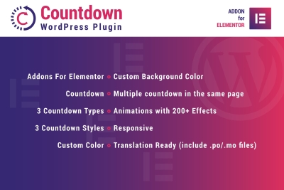 Countdown for Elementor WordPress Plugin 1.0
