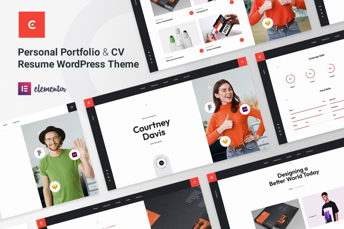 Courtney - Personal Portfolio WordPress Theme 1.2.2