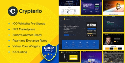 Crypterio - Cryptocurrency WordPress Theme 2.4.10
