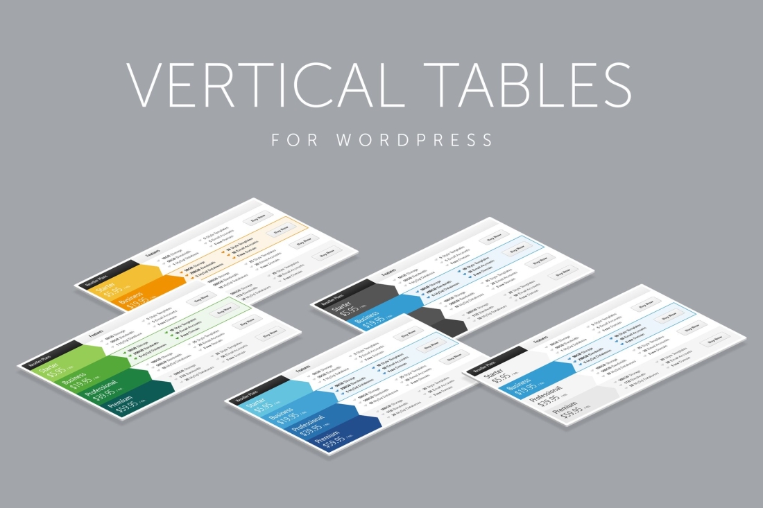 Vertical Web Pricing Tables for WordPress 1.9