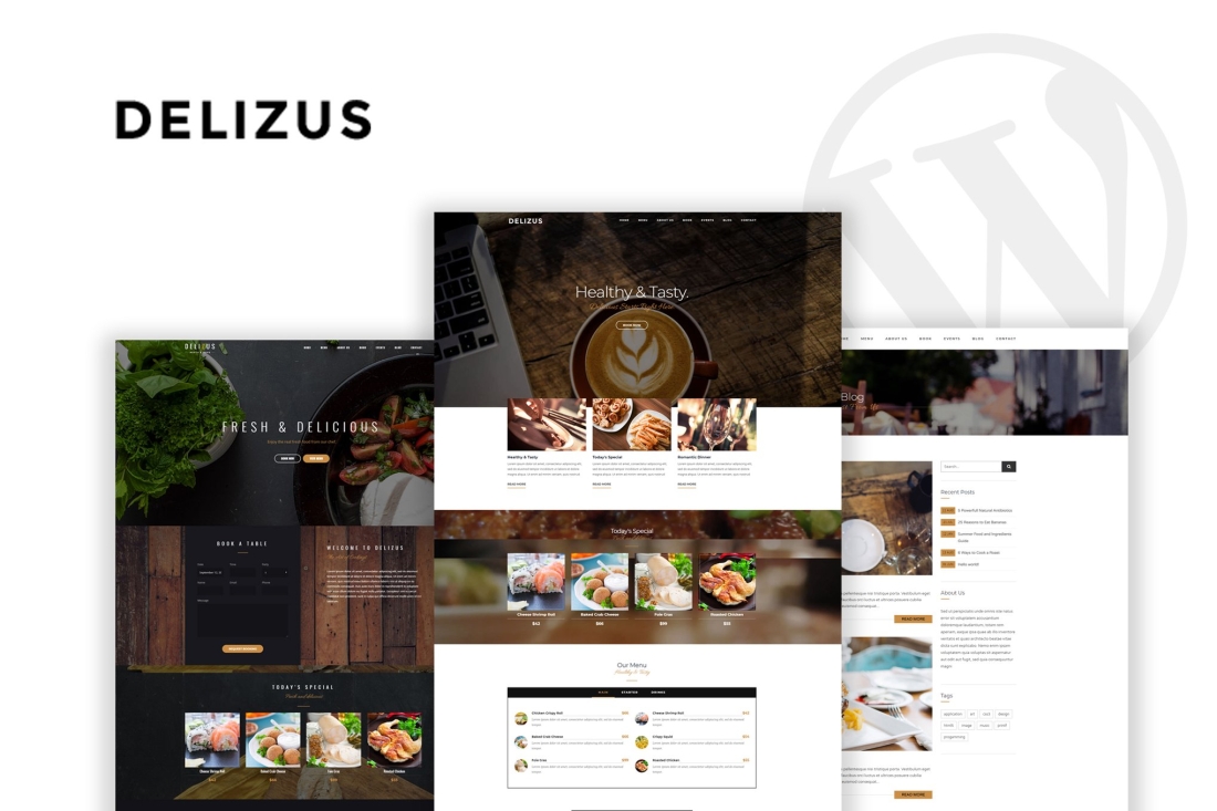 Delizus | Restaurant Cafe WordPress Theme 1.1.0