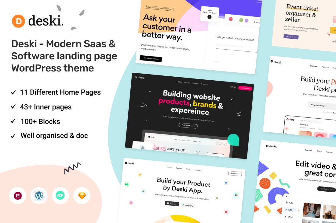 Deski - Modern Saas & Software WordPress Theme 1.4.1