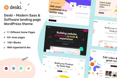 Deski - Modern Saas & Software WordPress Theme 1.4.1