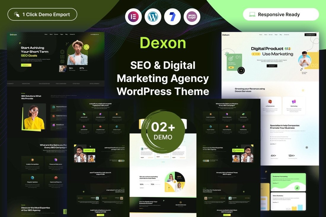 Dexon - SEO & Digital Marketing WordPress Theme 1.0.0