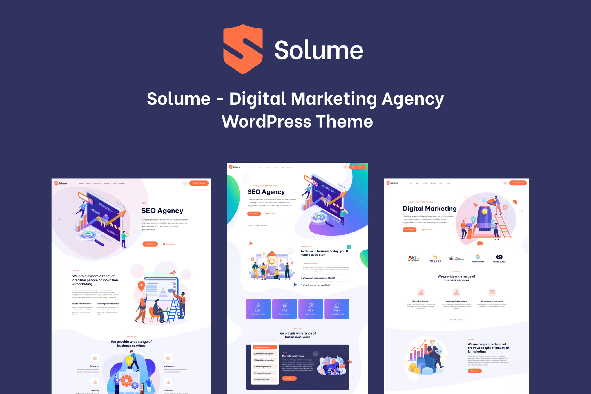 Digital Marketing WordPress Theme – Solume 1.0.9