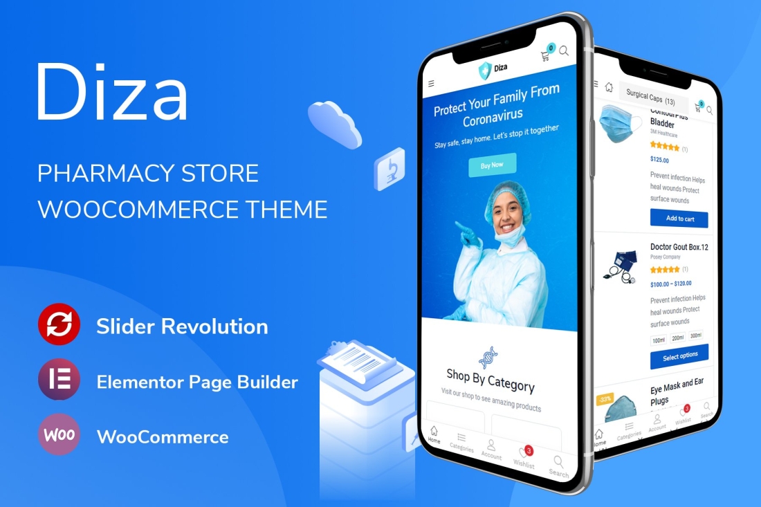Diza - Pharmacy Store Elementor Theme 1.3.8