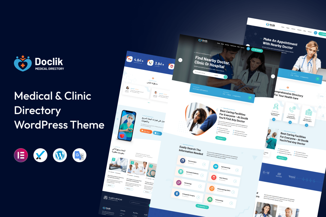 Doclik - Medical Directory WordPress Theme 1.0.1