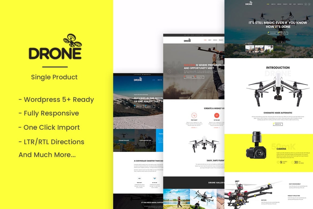 Drone - Single Product WordPress Theme 1.35