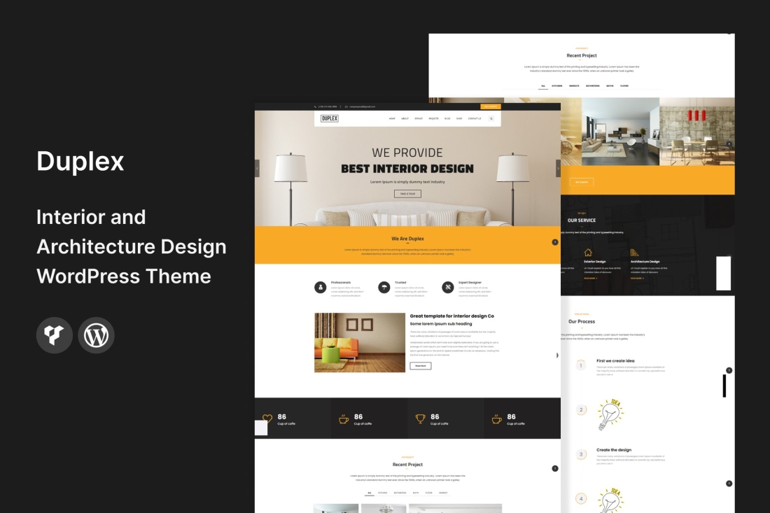 Duplex - Interior and Architecture WordPress Theme 2.9