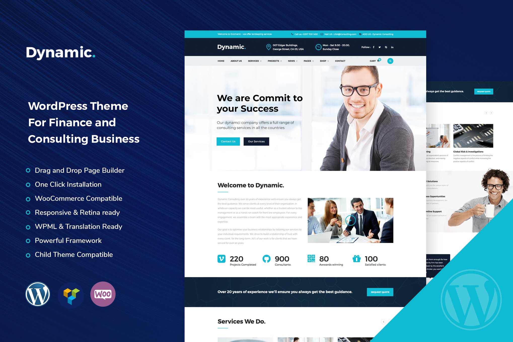 Dynamic – Finance and Consulting WordPress Theme 3.2