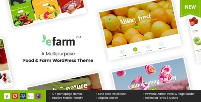 eFarm - A Multipurpose Food & Farm WordPress Theme 2.0.0