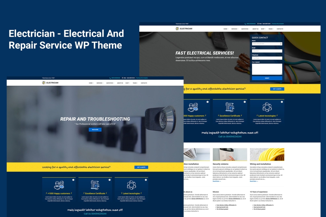 Electrician - Electrical Service WordPress 1.0