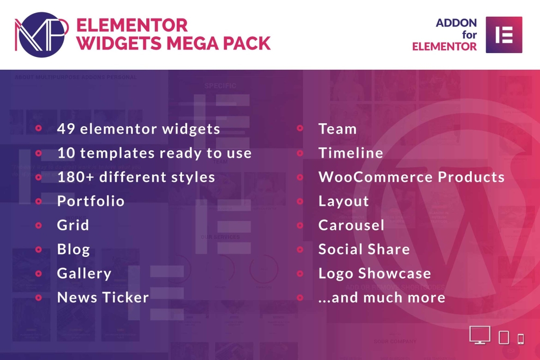 Elementor Widgets Mega Pack - Addons for Elementor 1.1
