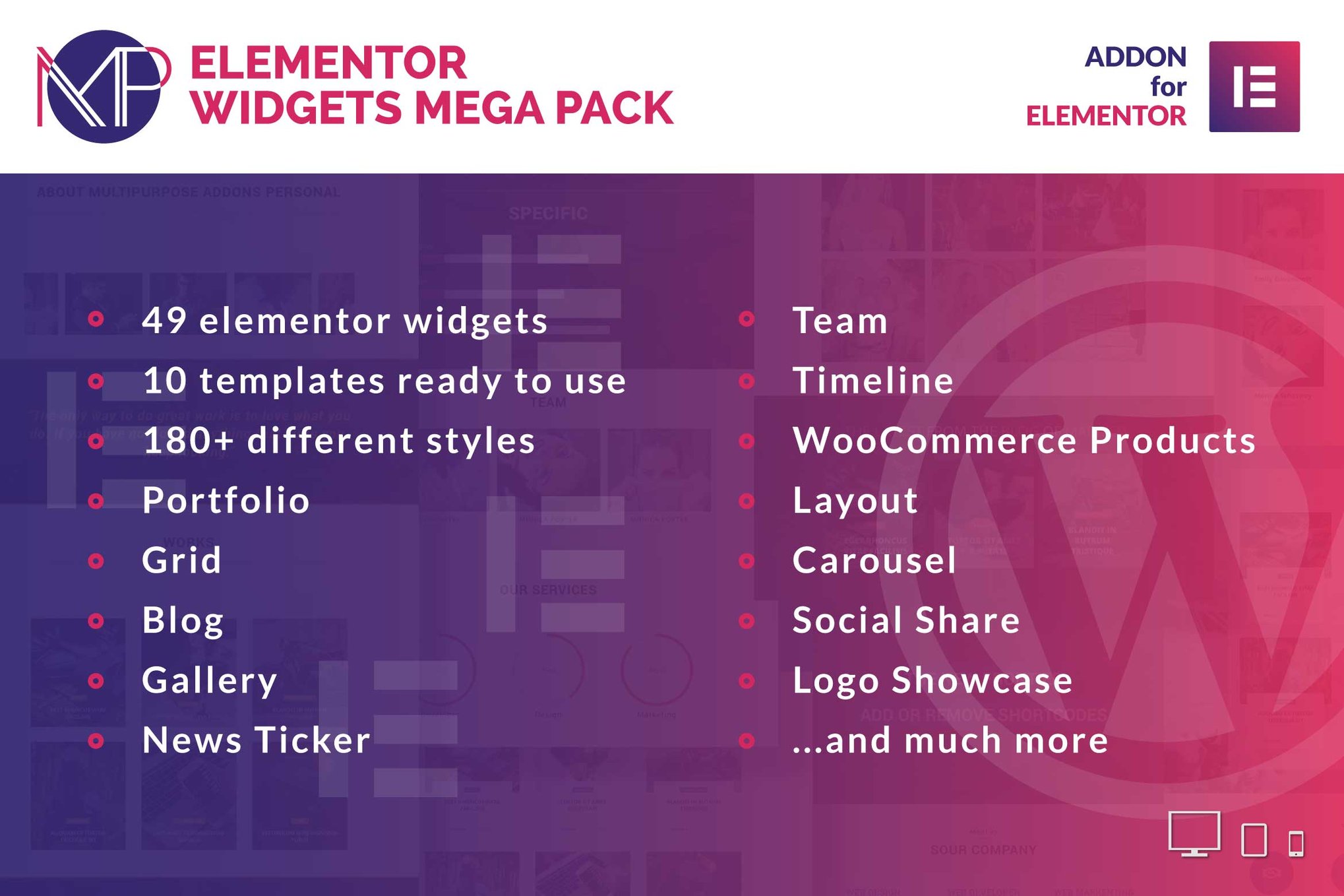 Elementor Widgets Mega Pack – Addons for Elementor 1.1