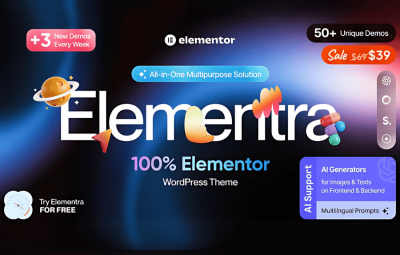 Elementra - 100% Elementor WordPress Theme 1.0.4
