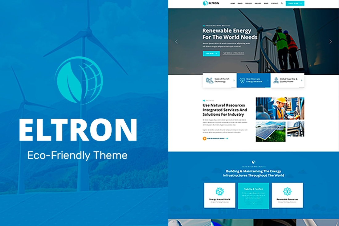 Eltron - Solar Energy Elementor WordPress Theme 2.0