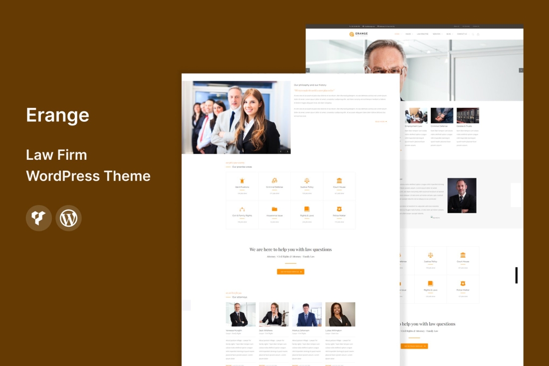 Erange- Law Firm WordPress Theme 1.3