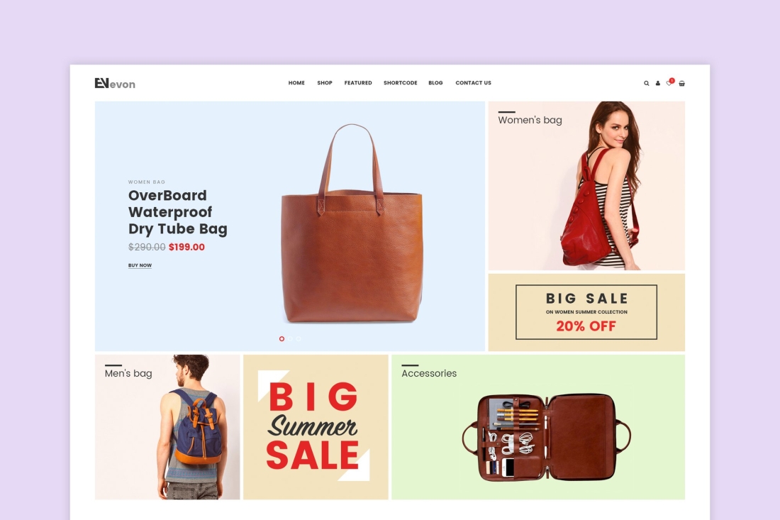 Evon - Bag Store WooCommerce WordPress Theme 3.5