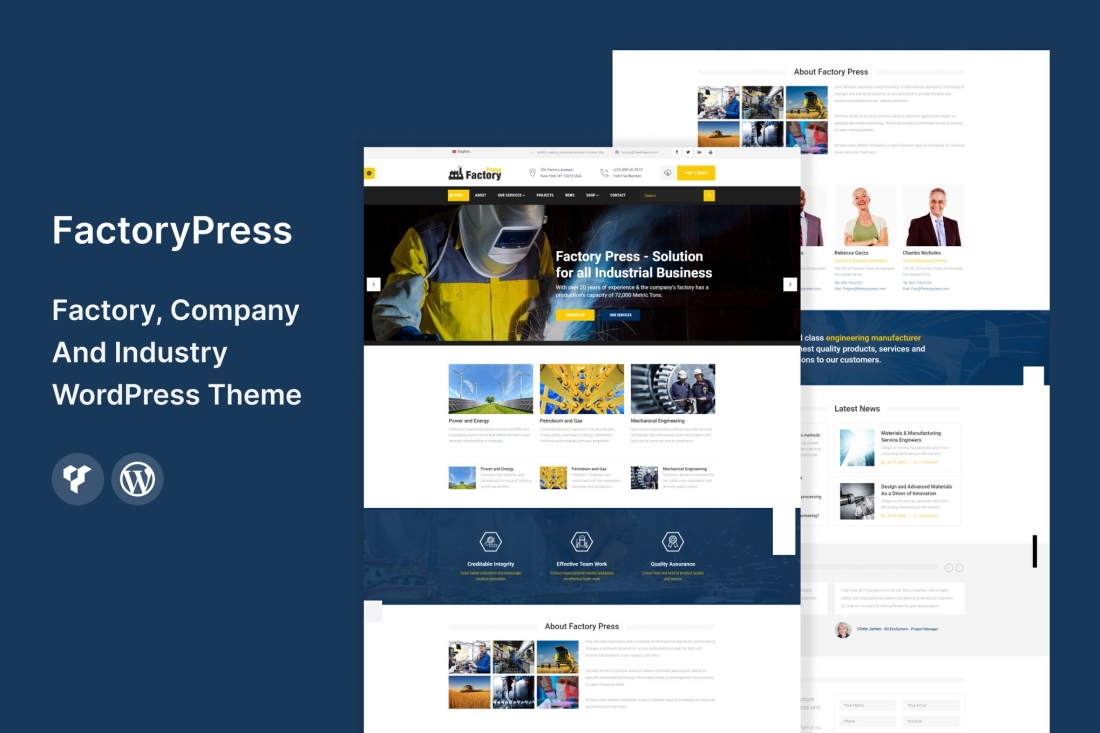 FactoryPress - Factory & Industry WordPress Theme 2.4