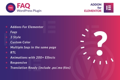 Faq for Elementor WordPress Plugin 1.0