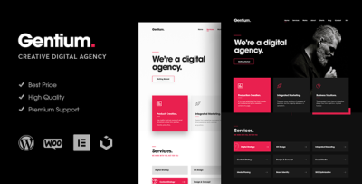 Gentium – A Creative Digital Agency WordPress Theme 1.2.2