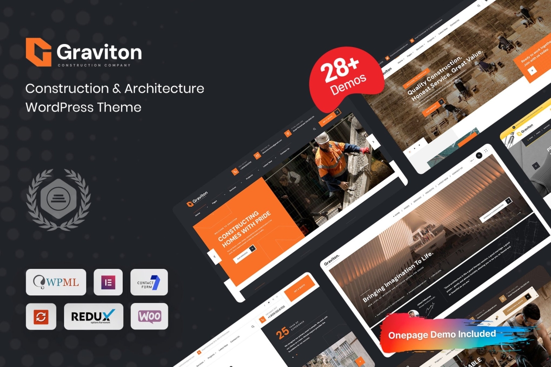Graviton - Construction WordPress Theme 1.0.8