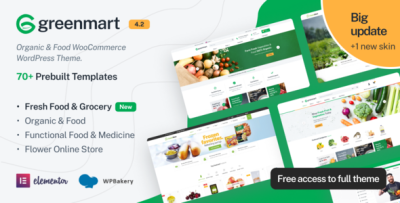 GreenMart - Organic & Food WordPress Theme 4.2.1