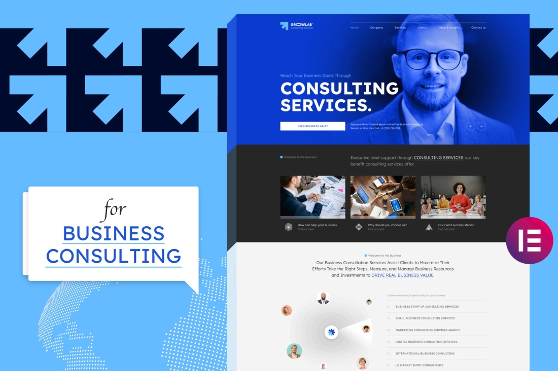 GrowLab - Business Consulting WordPress Theme 1.0.1