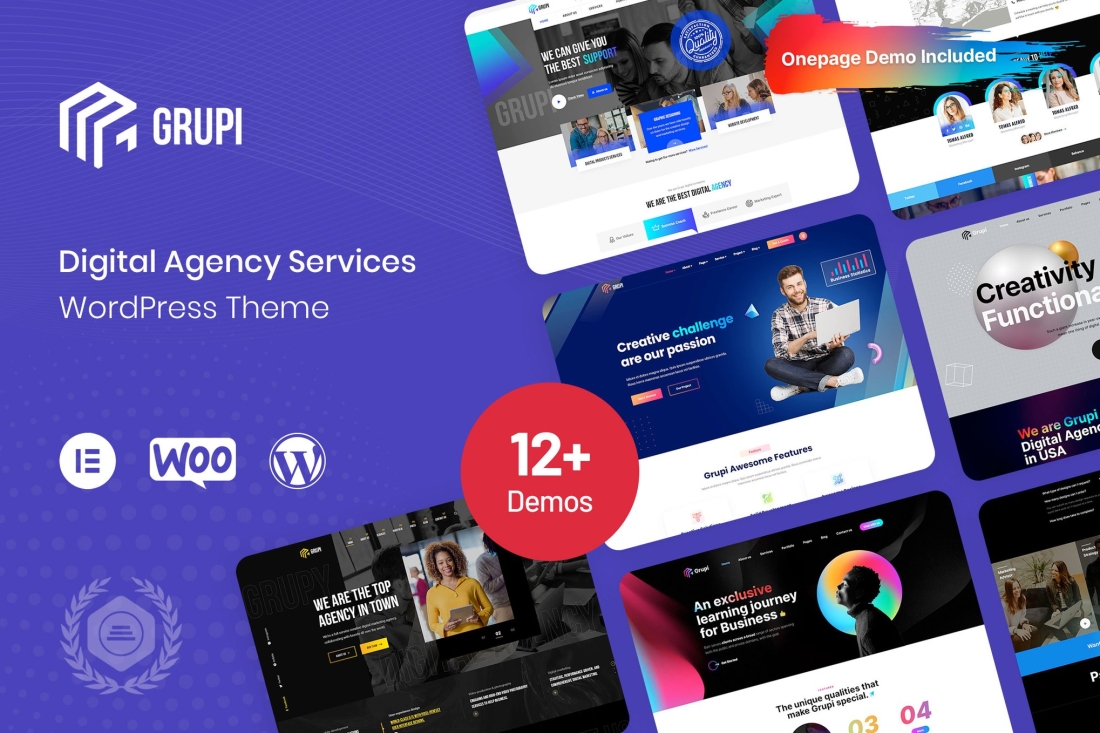 Grupi - Digital Agency WordPress Theme 1.5.5