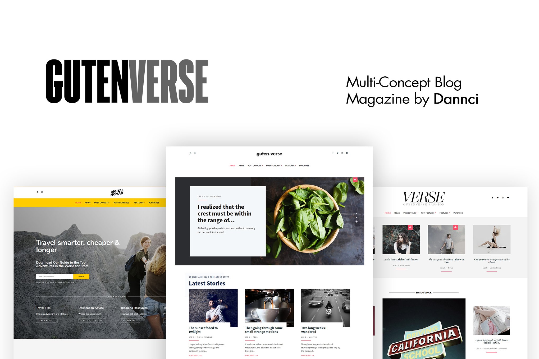 GutenVerse – Magazine and Blog Theme 4.1