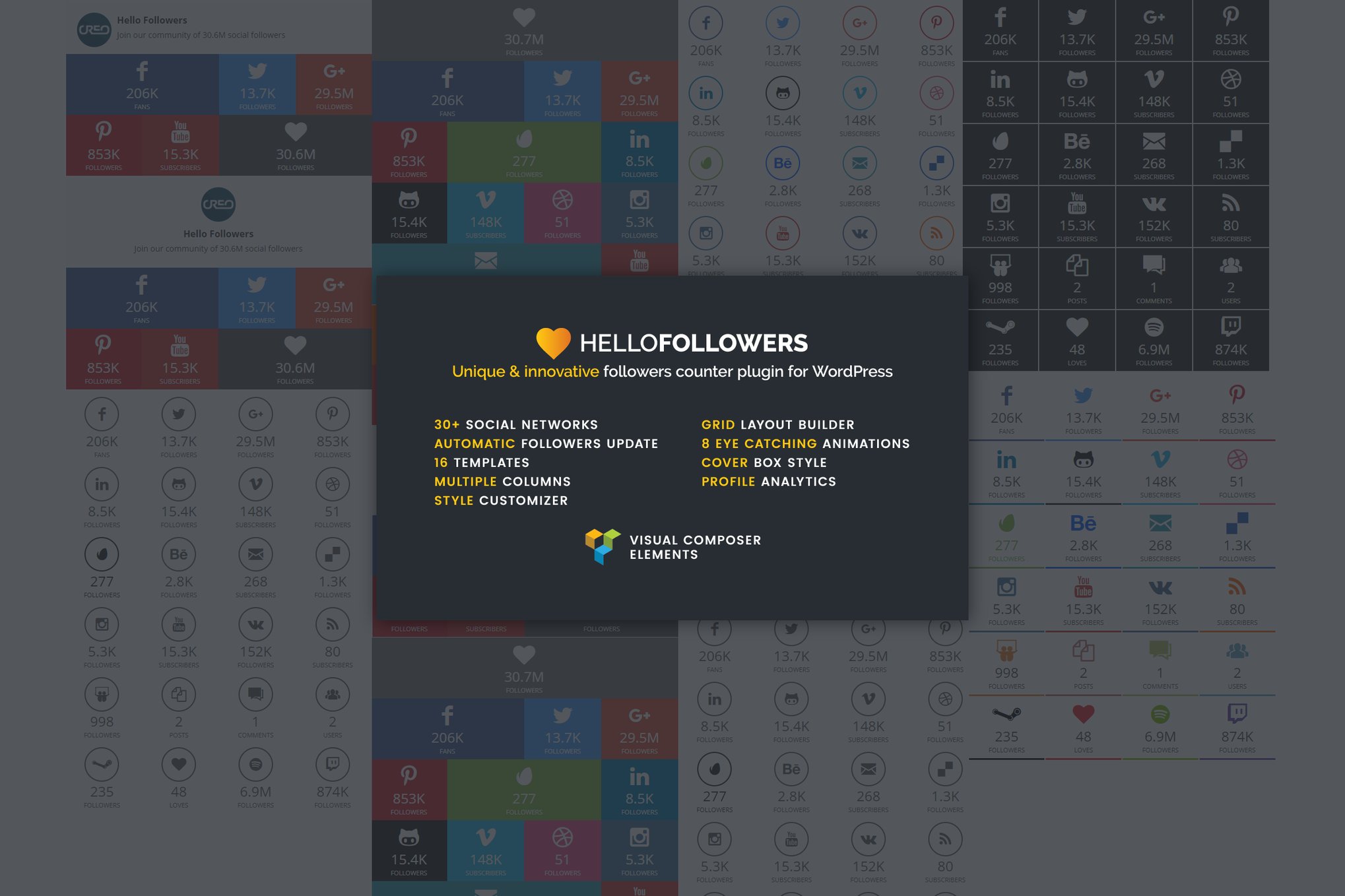 Hello Followers – Social Counter Plugin 2.5