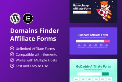 Hosting Domains Finder (Affiliate Forms) 1.0.0