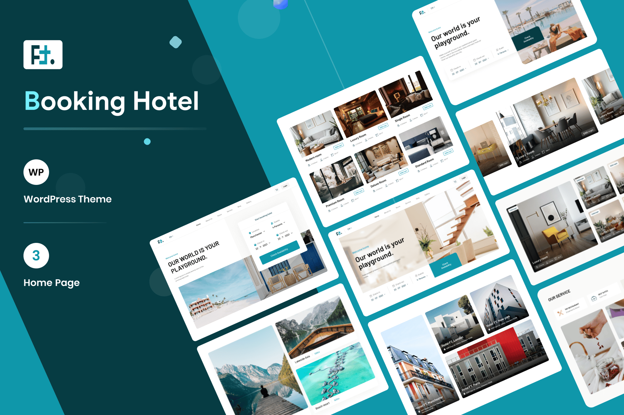 Hotel Booking WordPress Theme – HotelFT 1.2.7