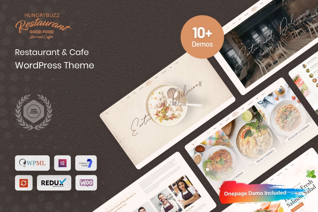Hungrybuzz - Restaurant WordPress Theme 1.0.1