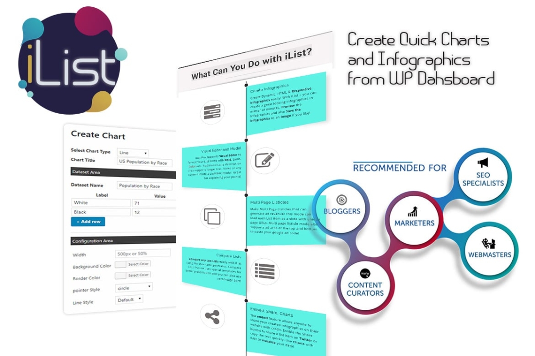 Infographic Maker - iList with Quick Charts 8.1.5