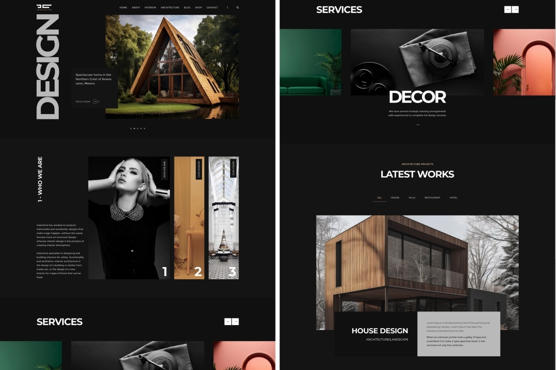 Indochine - Architecture and Interiors WordPress Theme 1.0