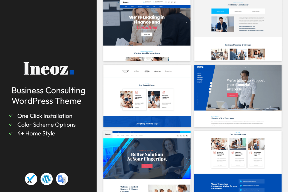 Ineoz - Business Consulting WordPress Theme 2.1