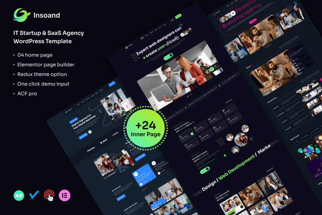 Insoand - IT Startup & SaaS Agency WordPress Theme 1.0.0