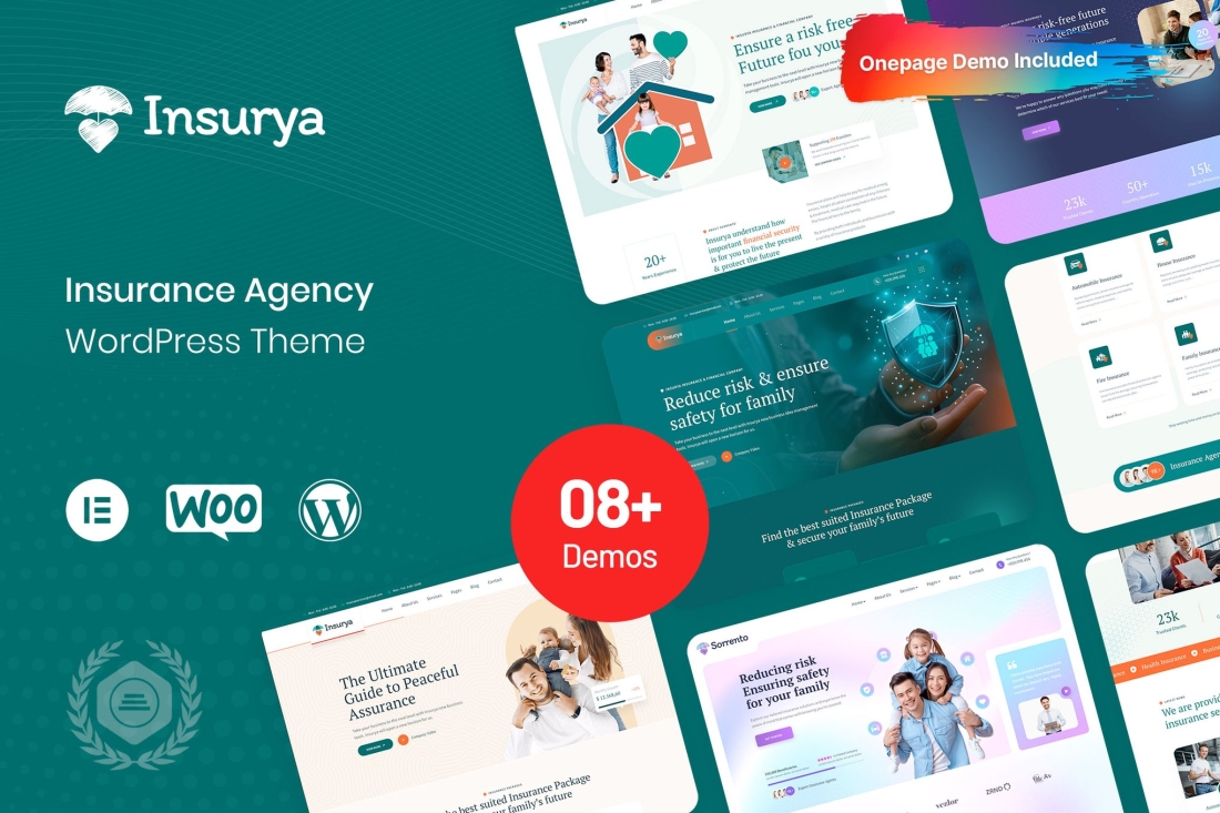 Insurya - Insurance WordPress Theme 1.0.0