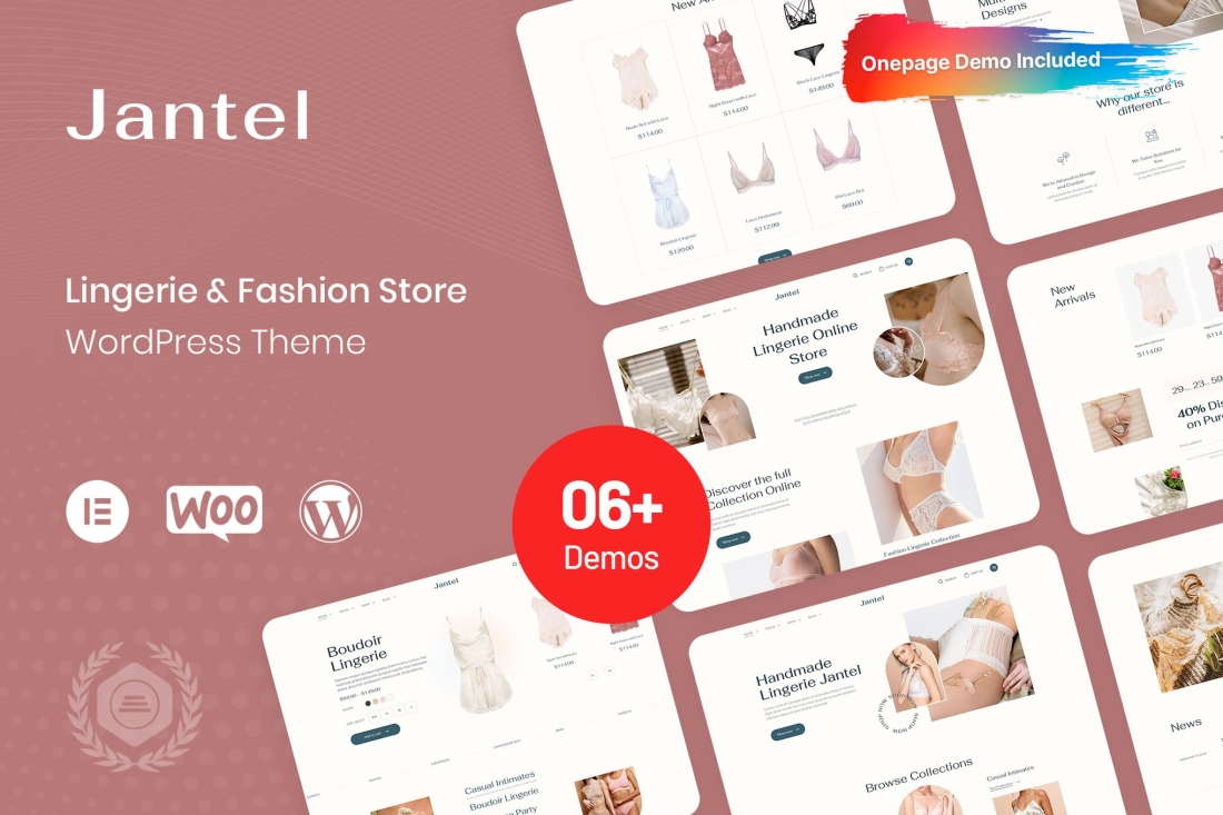Jantel - Lingerie & Fashion Store WordPress Theme 1.0.0