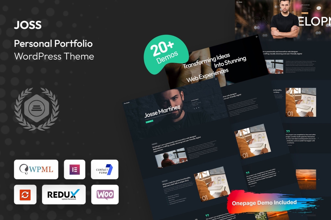 Joss - Personal Portfolio WordPress Theme 1.0.0